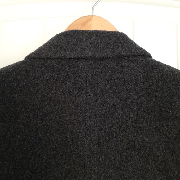 Vintage Nordstrom Point of View Wool Cashmere 2-Button Blazer Gray Size 8 - Picture 6 of 12